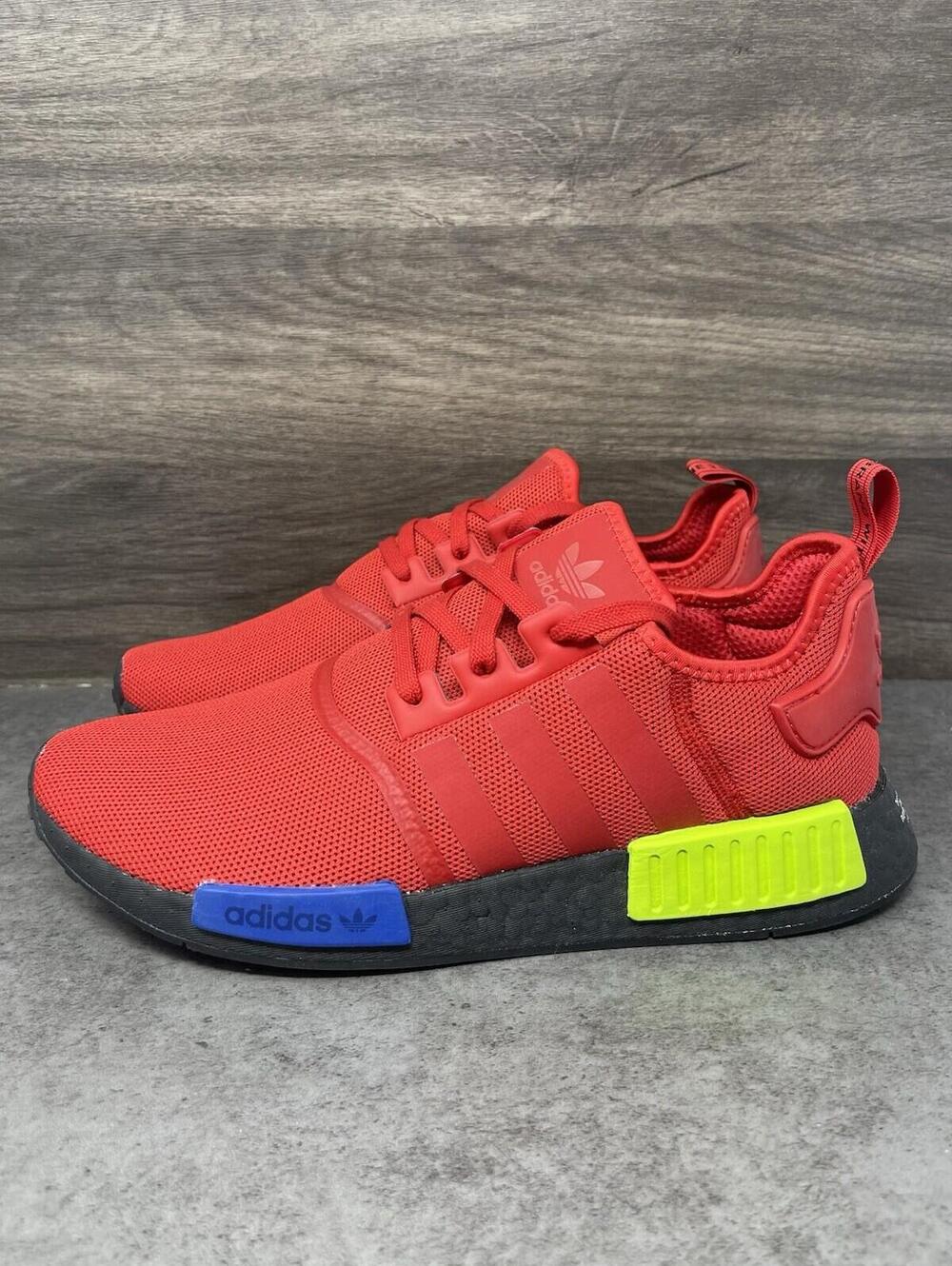 Adidas NMD R1 Sneakers Mens Size 12 Red Black Running FV2528